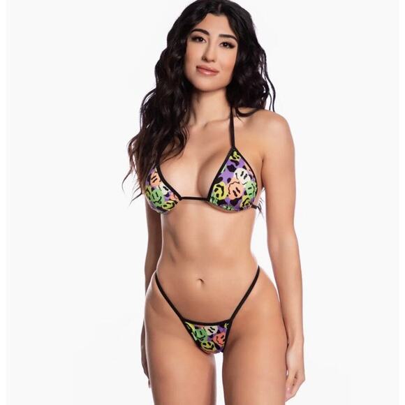 Midnight Ballerina Other - 🦋B2G1🦋MIDNIGHT BALLERINA Melty Smiley Tri-Top & Scrunch Back Bikini Dance Wear